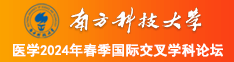 强插黄视频南方科技大学医学2024年春季国际交叉学科论坛